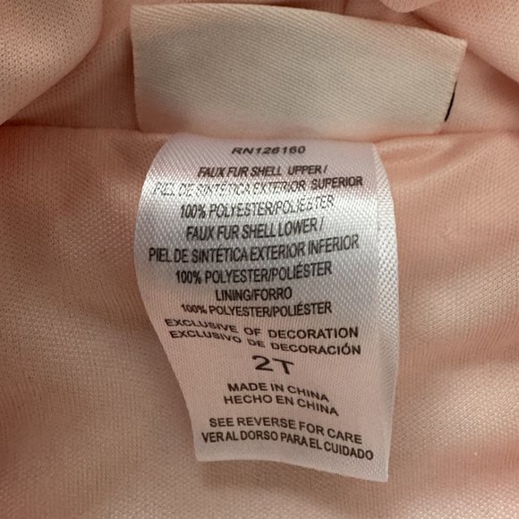 Little Lass Faux Fur Vest with Hood, Sequins , size 2T, EUC Adorable Stylish - Picture 4 of 10